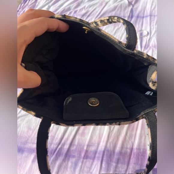 Faux Cheetah Print Mini Tote Bag - Picture 3 of 5